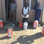 Donations of food parcels from Eastman's Spar